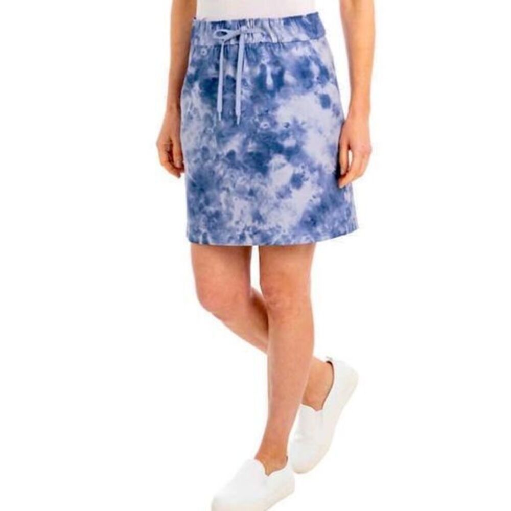Hilary Radley Perwinkle Print Skort - S periwinkle blue /white , NWT